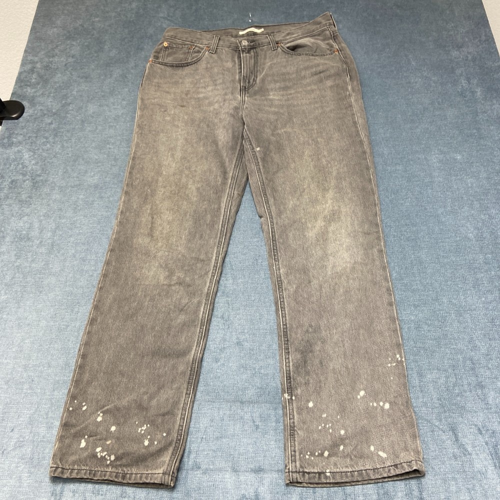 Levi's Jeans Womens 31 35x30 Gray Denim Low Rise Pro Straight Leg Everyday Wear